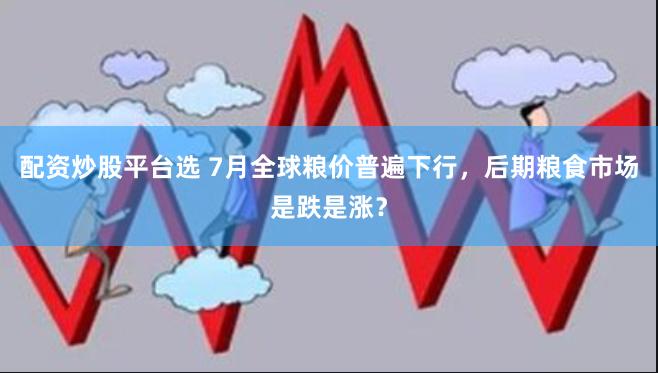 配资炒股平台选 7月全球粮价普遍下行，后期粮食市场是跌是涨？