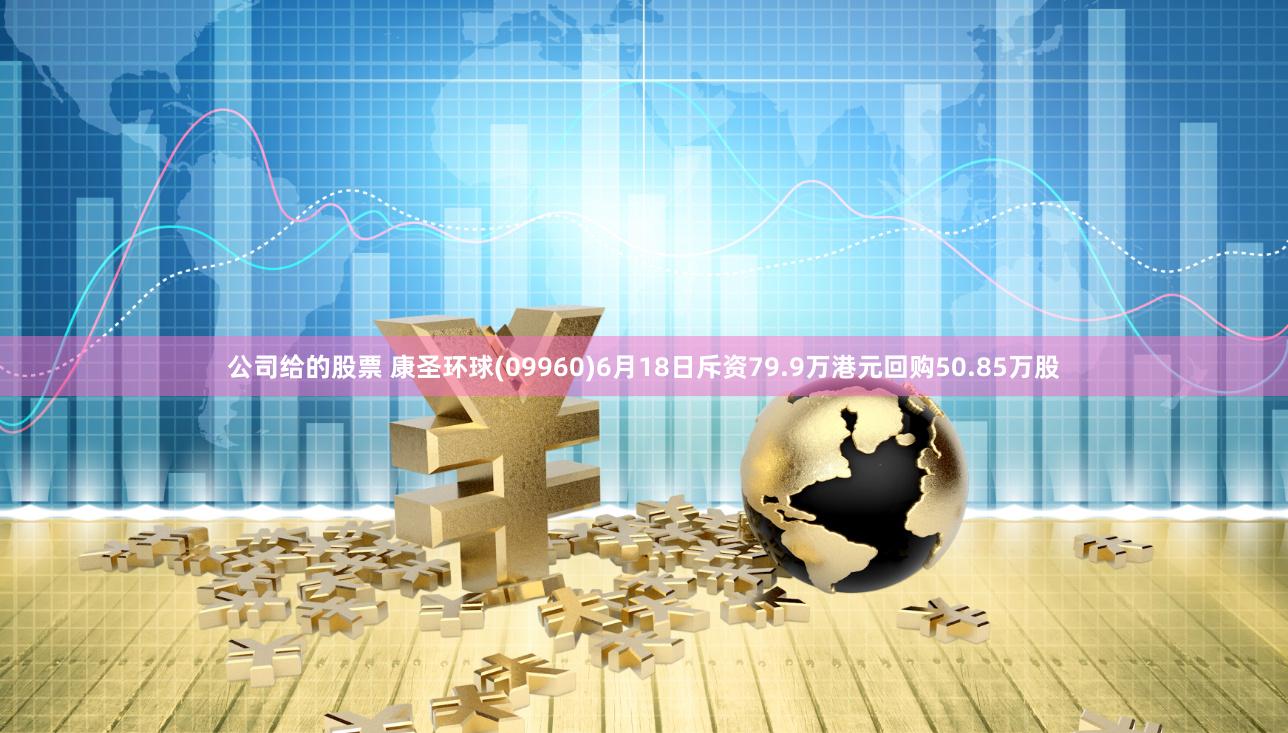 公司给的股票 康圣环球(09960)6月18日斥资79.9万港元回购50.85万股